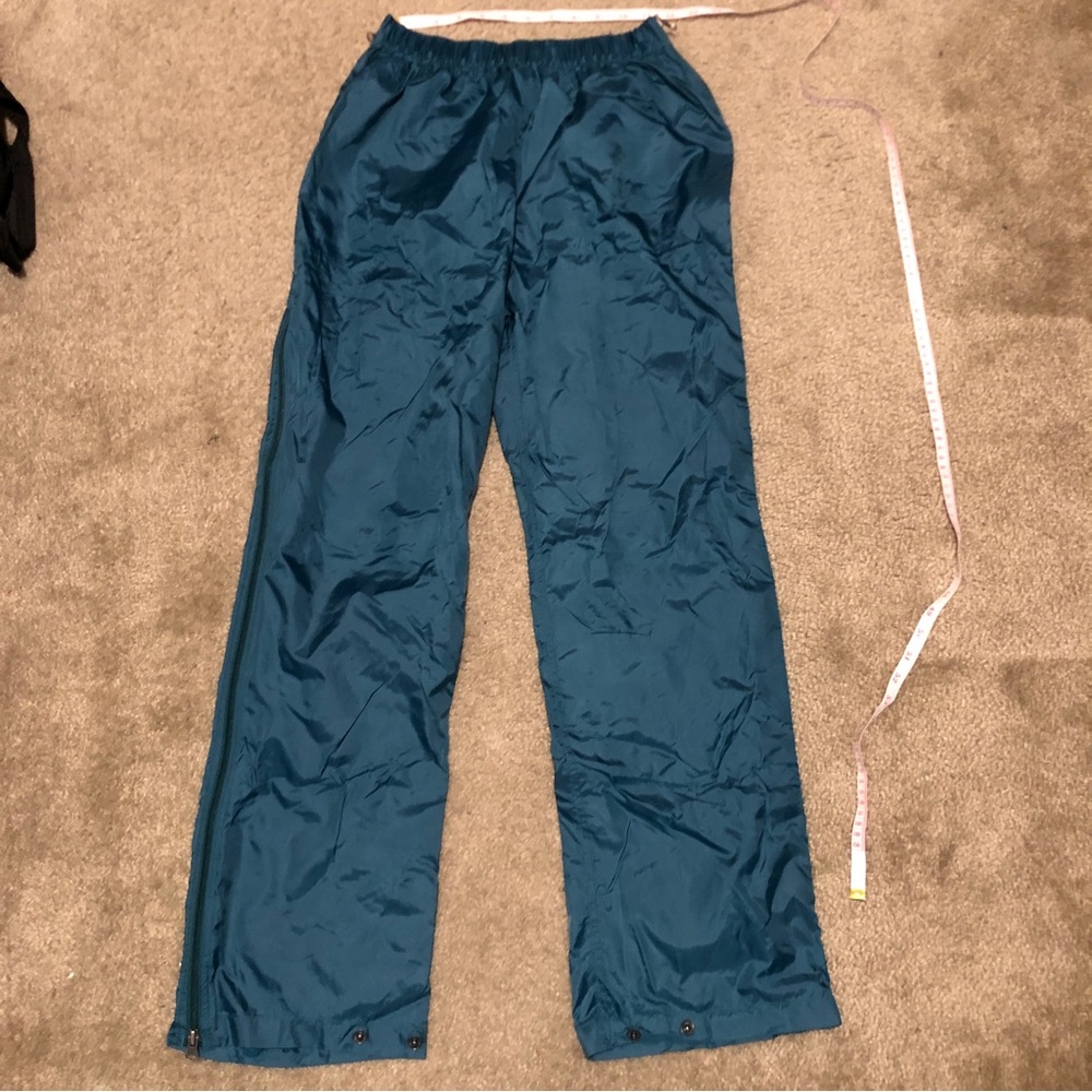 Eastern Mountain Sports Full Zip Rain Pants Vintage Women’s Size L Blue